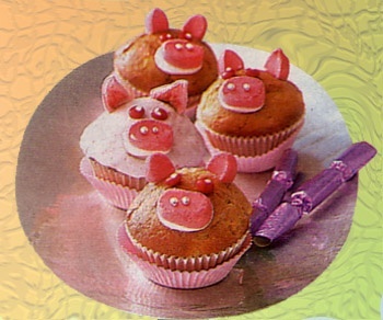 Glücksschweinchen-Muffins
 - Abbildung kann abweichen! -